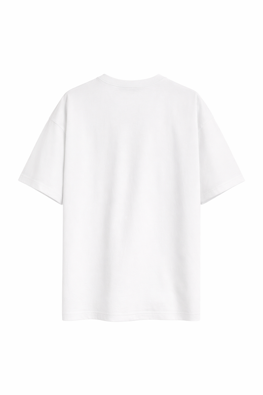 Brooklyn Varsity Print Oversized T-Shirt β White