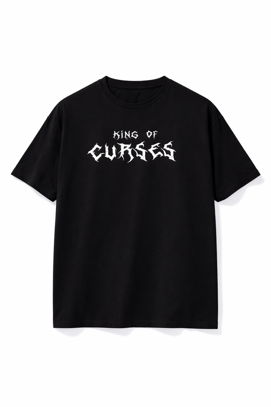 King of Curses Anime Oversized T-Shirt β Black