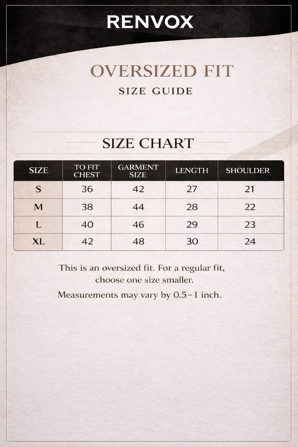 RENVOX Oversized Graphic T-Shirt – Power Statement Edition