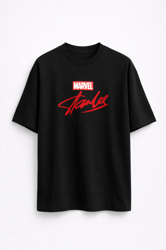 Black Oversized Comic Graphic T-Shirt – Premium Cotton | Streetwear Edition