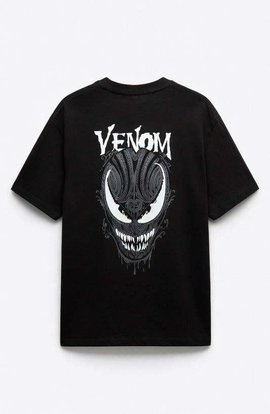 VENOM Oversized Graphic T-Shirt – Black
